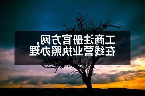 工商注册官方网,在线营业执照办理