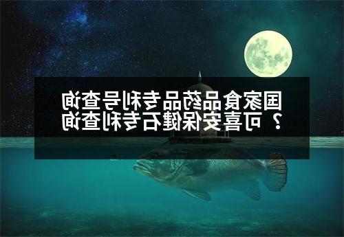 国家食品药品专利号查询？可喜安保健石专利查询